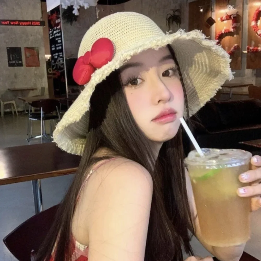 Elegant Big Bowknot Sun Hat Breathable Sweet Woman's Straw Hat Sun Protection Hollow Weaving Lace Brim Sunshade Cap Outdoor
Elegant Big Bowknot Sun Hat Breathable Sweet Woman's Straw Hat Sun Protection Hollow Weaving Lace Brim Sunshade Cap Outdoor
