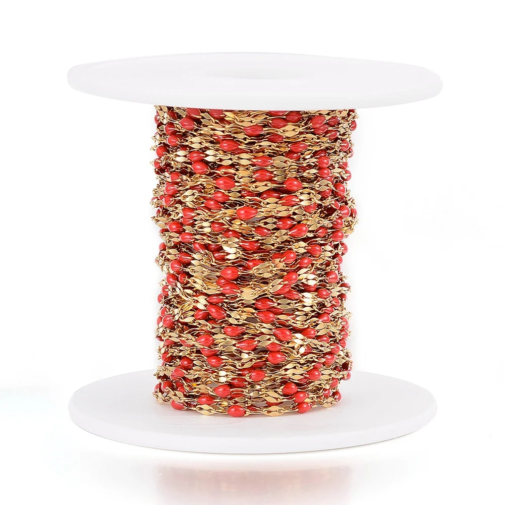 1 Roll 10M 304 Stainless Steel Link Chains with Enamel Soldered Golden for Making DIY Jewelry Necklace Bracelet Crafts Supplies
1 Roll 10M 304 Stainless Steel Link Chains with Enamel Soldered Golden for Making DIY Jewelry Necklace Bracelet Crafts Supplies