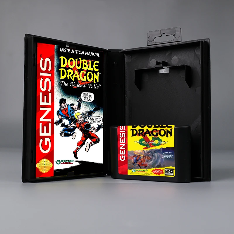 Double Dragon V The Shadow Falls USA cover 16bit MD game card +box manual for Sega Genesis Megadrive
Double Dragon V The Shadow Falls USA cover 16bit MD game card +box manual for Sega Genesis Megadrive