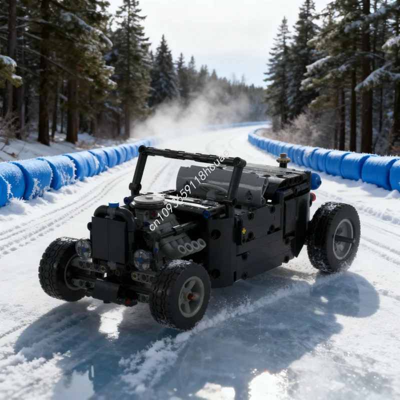 493 шт. MOC техническая модель Hotrod, строительные блоки, строительная сборка, идея игрушки «сделай сам», рождественские подарки, креативное образование для детей
493 шт. MOC техническая модель Hotrod, строительные блоки, строительная сборка, идея игрушки «сделай сам», рождественские подарки, креативное образование для детей