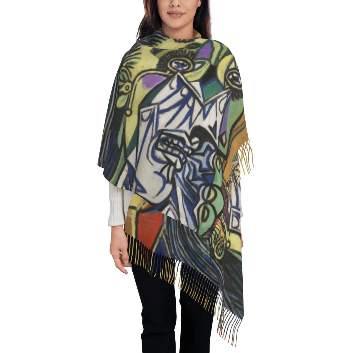 Женский большой женский платок, толстый теплый женский шарф с рисунком живописи
Женский большой женский платок, толстый теплый женский шарф с рисунком живописи