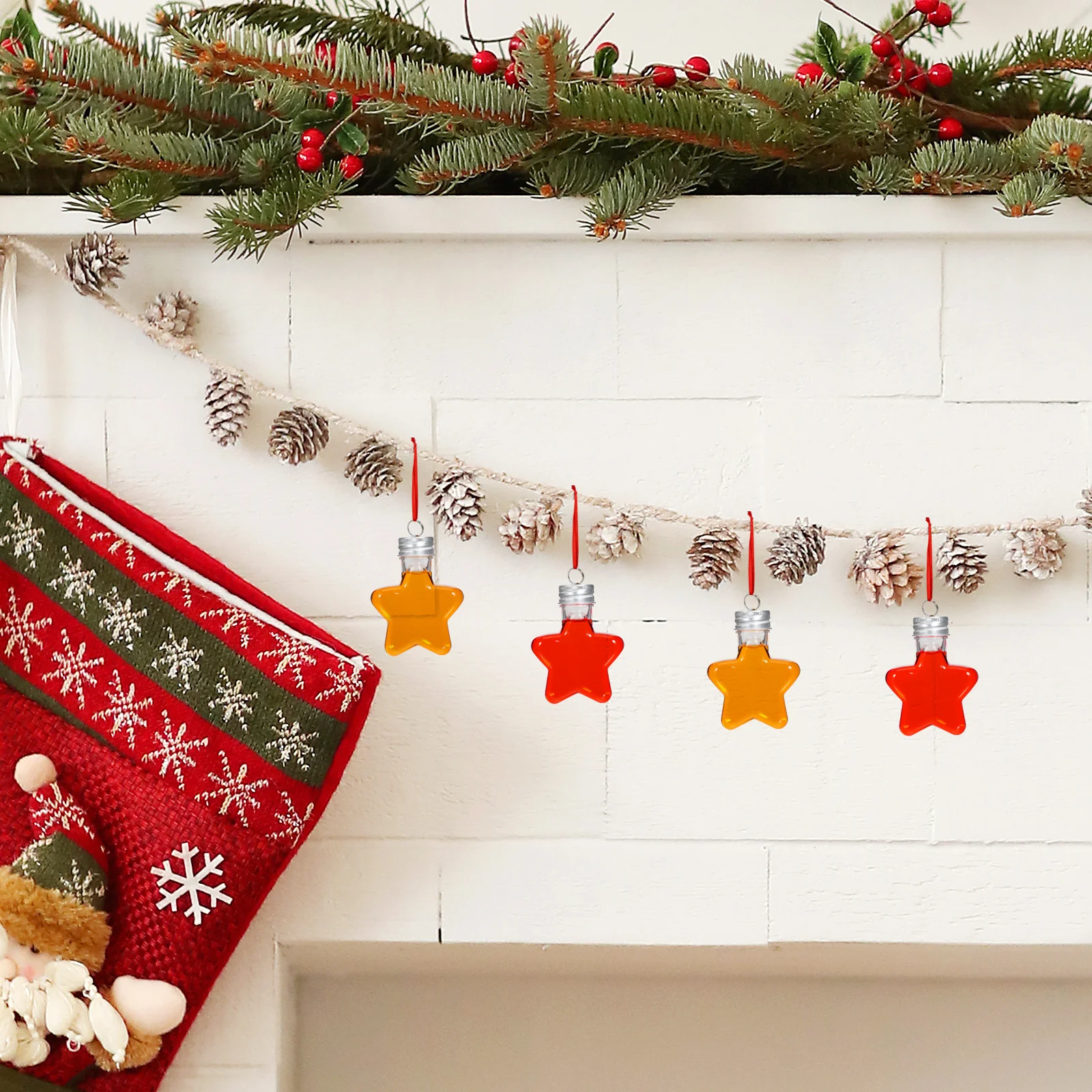 Star Shaped Plastic Fillable Ornaments 20pcs 50ml Clear Craft Baubles for Christmas DIY Wishing Bottles Drink Containers
Star Shaped Plastic Fillable Ornaments 20pcs 50ml Clear Craft Baubles for Christmas DIY Wishing Bottles Drink Containers