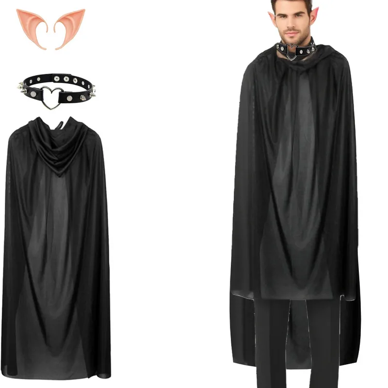 Костюмы на Хэллоуин, волшебный плащ для взрослых, черный плащ вампира смерти + скипетр + галстук-бабочка + перчатки и другой праздничный реквизит
Костюмы на Хэллоуин, волшебный плащ для взрослых, черный плащ вампира смерти + скипетр + галстук-бабочка + перчатки и другой праздничный реквизит