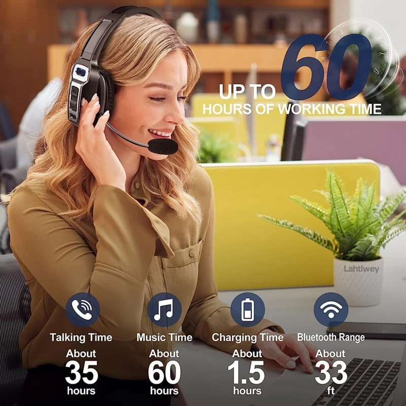 Bluetooth-гарнитура с микрофоном, Bluetooth-гарнитура Trucker с шумоподавлением AI и кнопкой отключения звука, наушники-вкладыши-AC17
Bluetooth-гарнитура с микрофоном, Bluetooth-гарнитура Trucker с шумоподавлением AI и кнопкой отключения звука, наушники-вкладыши-AC17