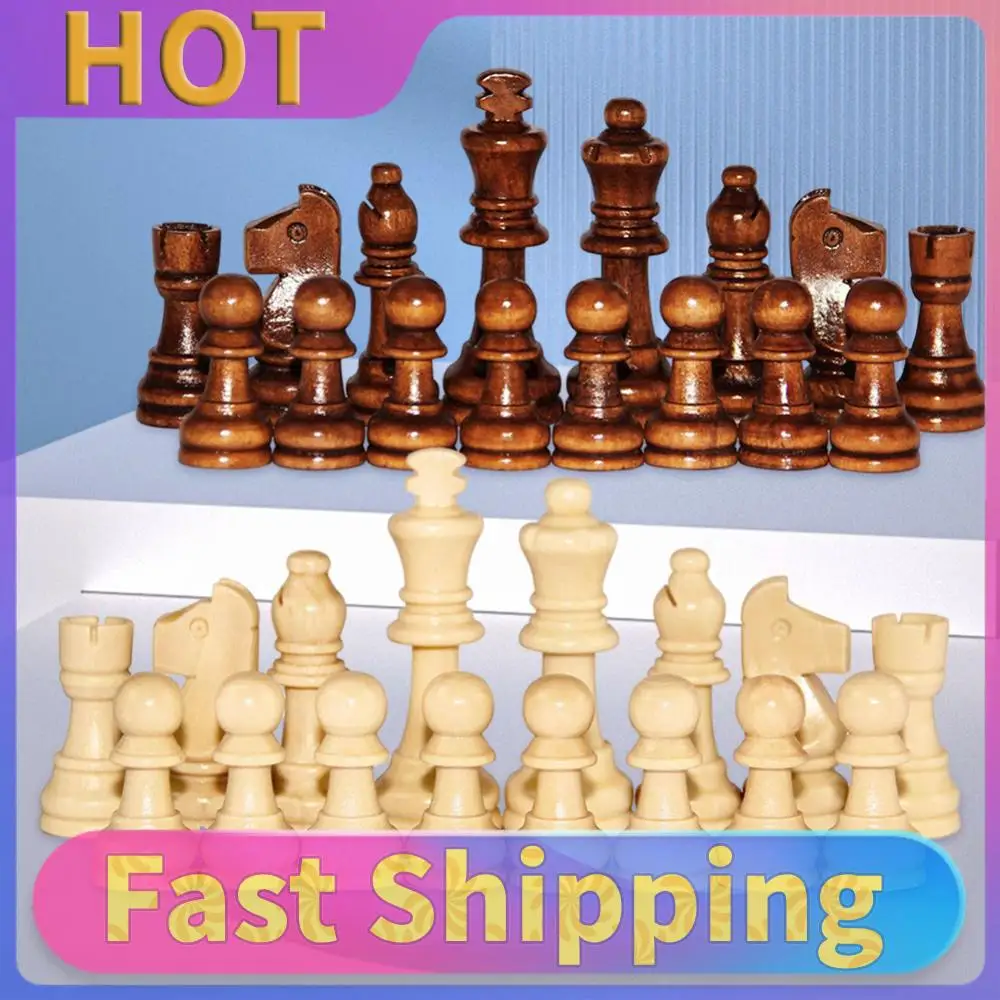 Wooden Chess Game Pawns Standard Tournamen Staunton 32PCS Figurine Pieces 2.2in King Figures for Chess Board Game
Wooden Chess Game Pawns Standard Tournamen Staunton 32PCS Figurine Pieces 2.2in King Figures for Chess Board Game