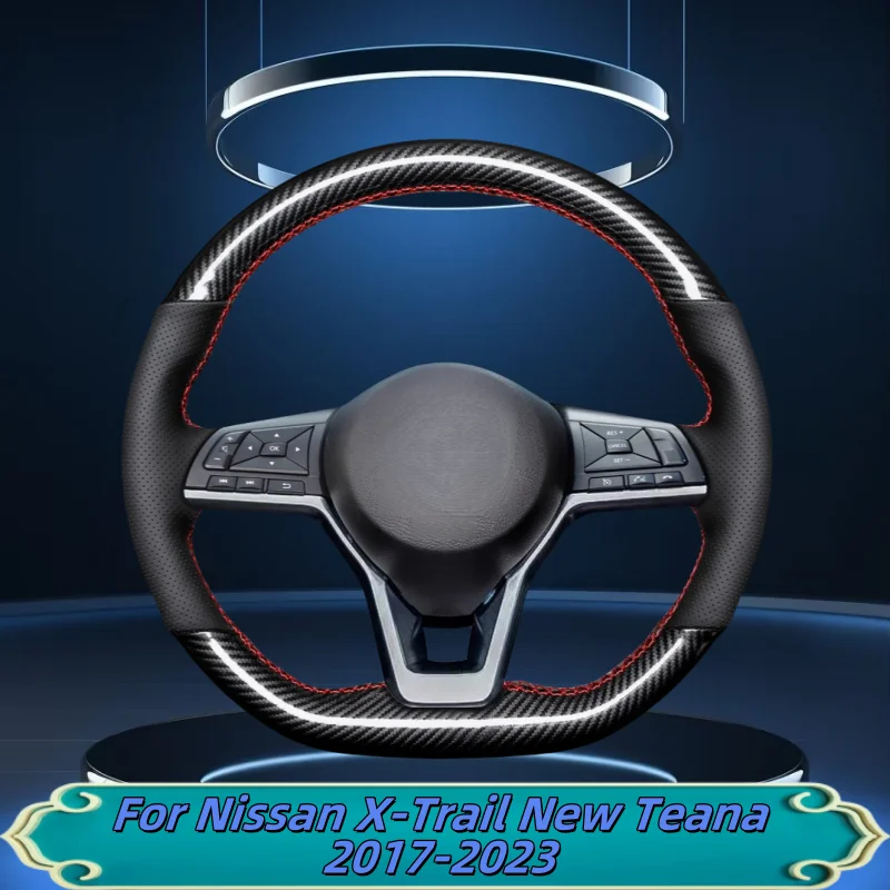 Car Steering Wheel Cover Hand-Sewn Genuine Leather For Nissan X-Trail New Teana 2017-2023 Car Interior Accessories
Car Steering Wheel Cover Hand-Sewn Genuine Leather For Nissan X-Trail New Teana 2017-2023 Car Interior Accessories