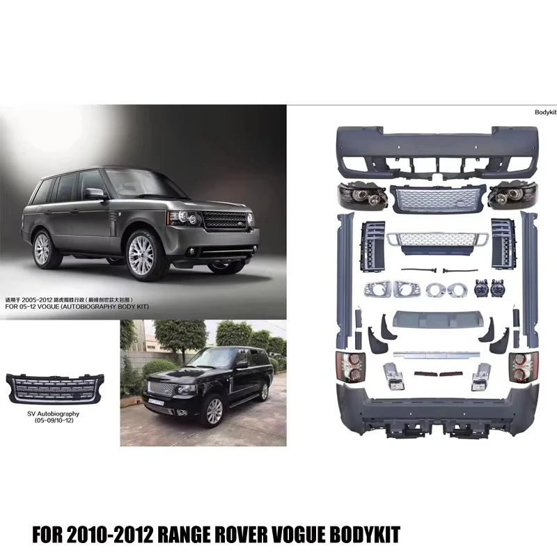 Plastic Autobiography Style Body Kit WIth Bumper Front Grill Door Plate for Range Rover Vogue 2010-2012
Plastic Autobiography Style Body Kit WIth Bumper Front Grill Door Plate for Range Rover Vogue 2010-2012