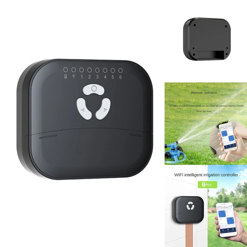 6 Zone WIFI Connect Tuya Smart Watering Timer Garden Irrigation Controller Water Valve Irrigation Timer System
6 Zone WIFI Connect Tuya Smart Watering Timer Garden Irrigation Controller Water Valve Irrigation Timer System