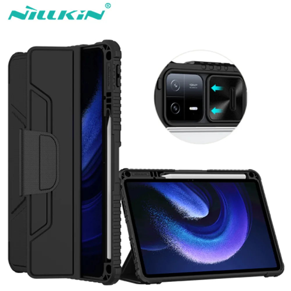 For Xiaomi Pad 6/6 Pro Case NILLKIN Slide Camera Protection Leather Magnetic Cover With Pencil Holder For Xiaomi Mi Pad 6/6 Pro
For Xiaomi Pad 6/6 Pro Case NILLKIN Slide Camera Protection Leather Magnetic Cover With Pencil Holder For Xiaomi Mi Pad 6/6 Pro