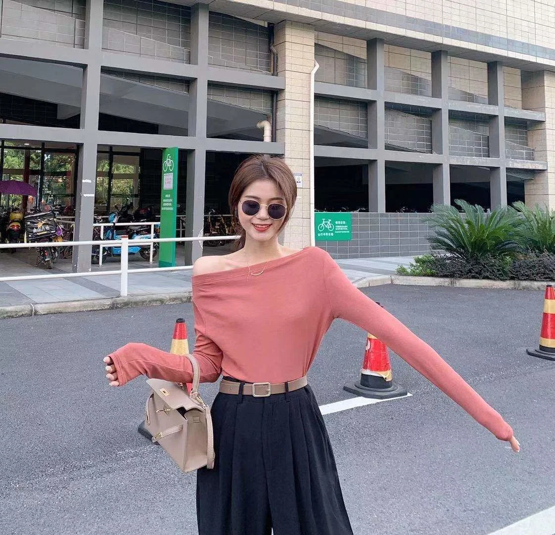 2023 Sexy Long Sleeve T-shirt Women's Off Shoulder Top Blusas Clothes for Women Tops Shirts Blouses
2023 Sexy Long Sleeve T-shirt Women's Off Shoulder Top Blusas Clothes for Women Tops Shirts Blouses