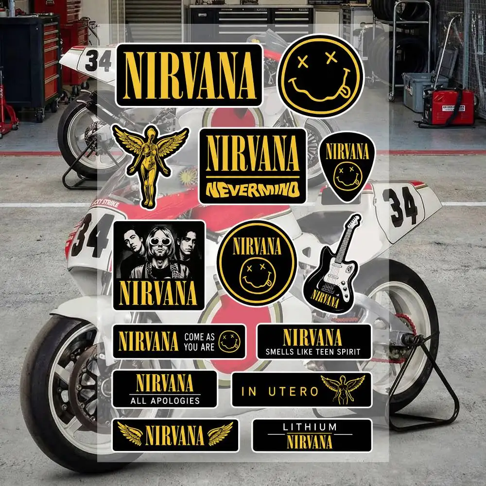 NirvA-nA- Waterproof Vinyl Stickers for Car Motorcycle Bike Skateboard Laptop Bottle Phone
NirvA-nA- Waterproof Vinyl Stickers for Car Motorcycle Bike Skateboard Laptop Bottle Phone
