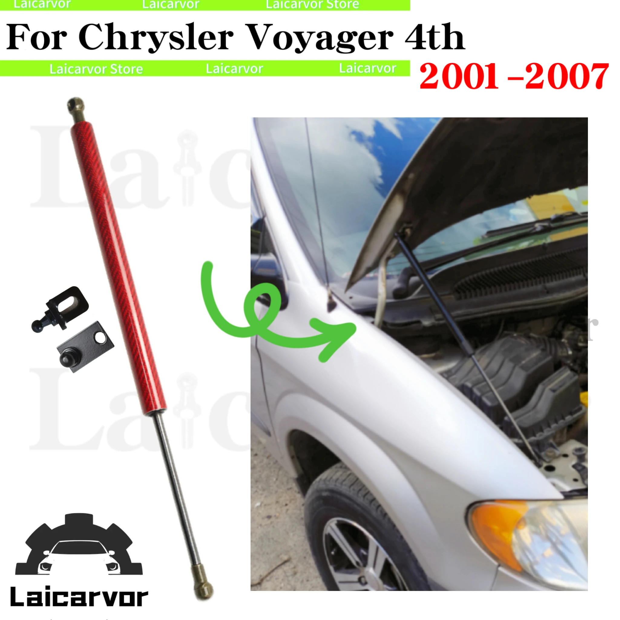 1 шт. стойка капота с кронштейнами для Chrysler Voyager MK4 Grand Voyager 2001-2007, передняя подъемная опора капота, амортизатор, шток поршня
1 шт. стойка капота с кронштейнами для Chrysler Voyager MK4 Grand Voyager 2001-2007, передняя подъемная опора капота, амортизатор, шток поршня