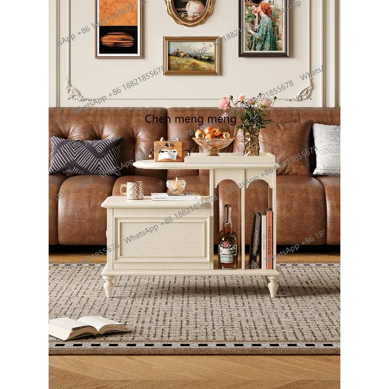 A few small apartments with white all-solid wood sofas in the corner of the living room and movable side cabinets
A few small apartments with white all-solid wood sofas in the corner of the living room and movable side cabinets