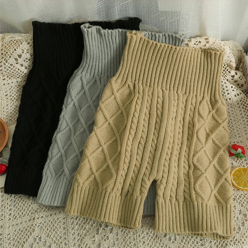 Hikigawa Chic Fashion Women Autumn Slim Fit Tweist Knitted High Waist Shorts Casual Solid Versatile Skinny Outwear Pants Mujer
Hikigawa Chic Fashion Women Autumn Slim Fit Tweist Knitted High Waist Shorts Casual Solid Versatile Skinny Outwear Pants Mujer
