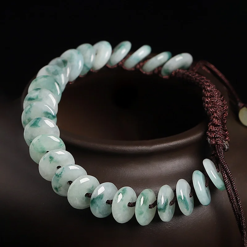 Natural Burma Jade Bracelet Adjustable Jadeite Beaded Bangles Women Jewellery Myanmar Emerald Jades Beads Lucky Amulet Bracelets
Natural Burma Jade Bracelet Adjustable Jadeite Beaded Bangles Women Jewellery Myanmar Emerald Jades Beads Lucky Amulet Bracelets