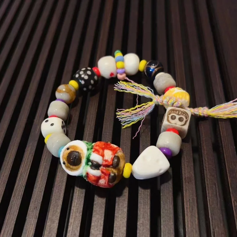 Deer Antler Capybara Girlfriend Multi-Treasure Bracelet with Bone Dzi Beads, Incense Ash Glaze, etc. H7
Deer Antler Capybara Girlfriend Multi-Treasure Bracelet with Bone Dzi Beads, Incense Ash Glaze, etc. H7