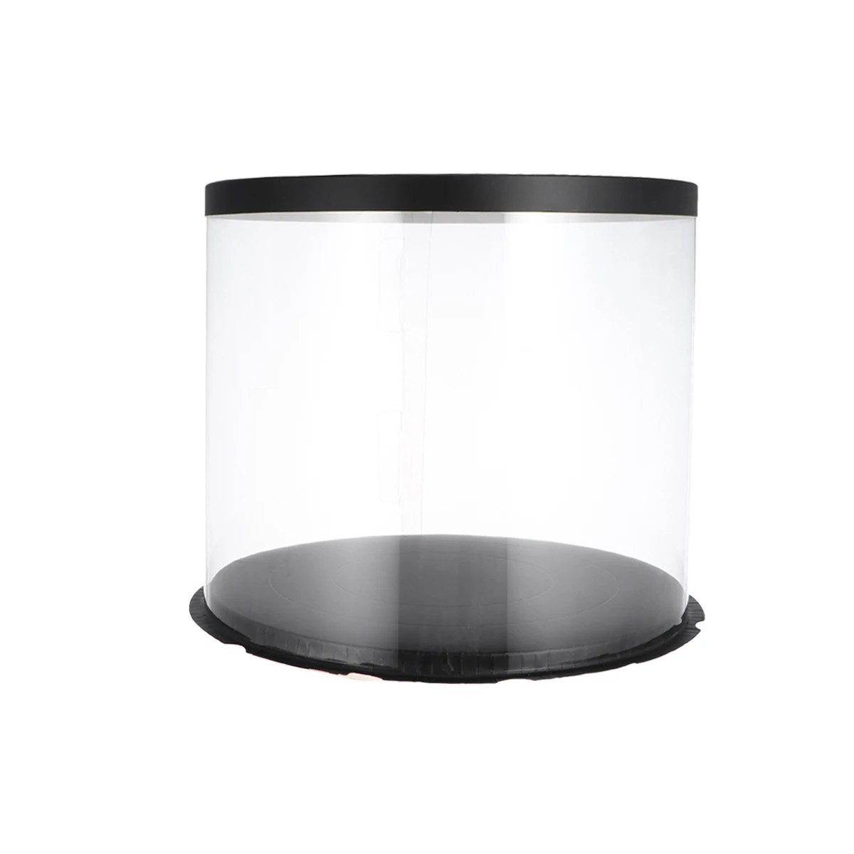 Plastic Cake Box Round Cake Packaging Boxes Transparent Organizer for Home Dessert Shop (Black, Double-layer) (10inch)
Plastic Cake Box Round Cake Packaging Boxes Transparent Organizer for Home Dessert Shop (Black, Double-layer) (10inch)