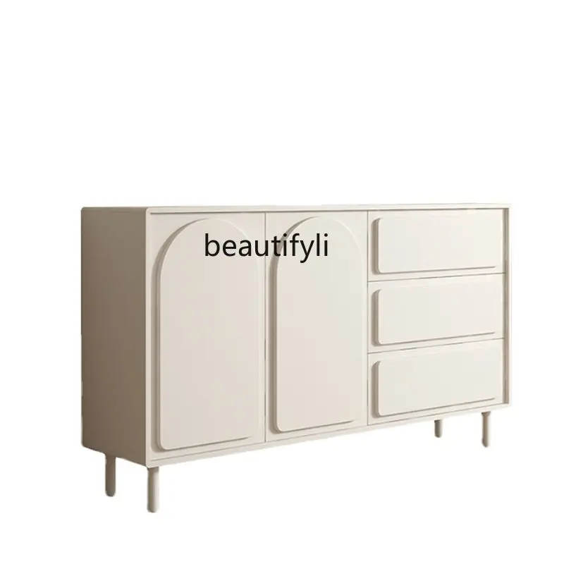 yj Light Luxury Cream-Style Storage Sideboard Living Room Wall-Side Paint Storage Chest of Drawers
yj Light Luxury Cream-Style Storage Sideboard Living Room Wall-Side Paint Storage Chest of Drawers