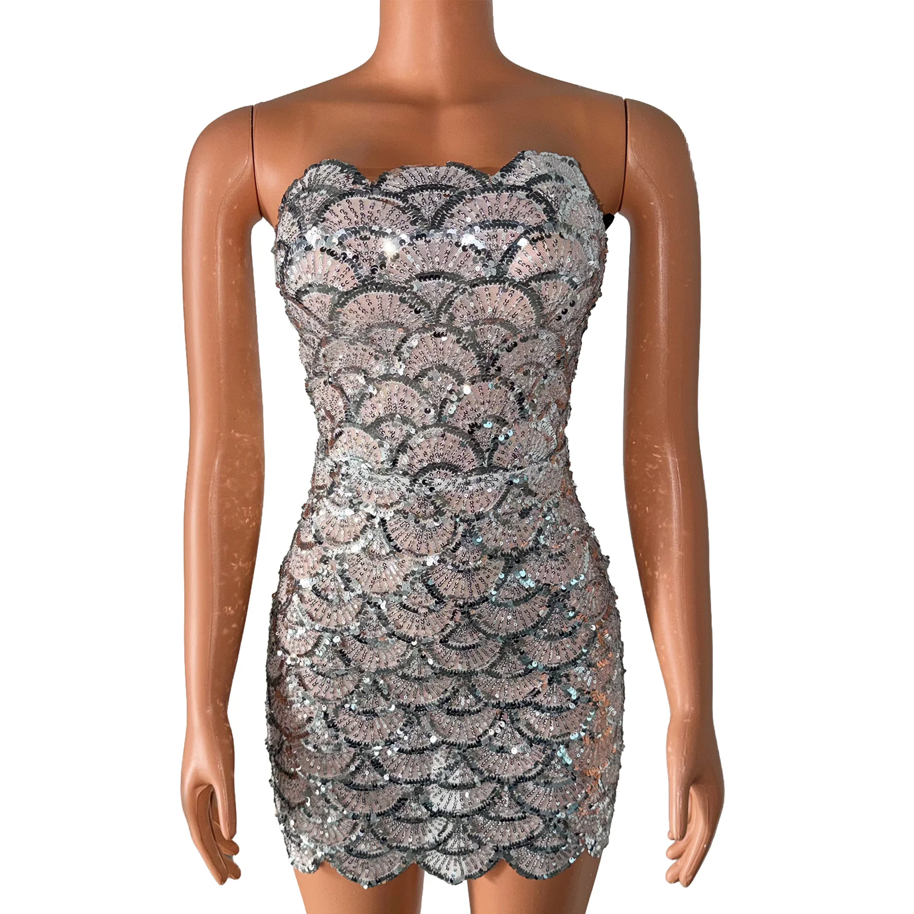 Yulin Luxury Women Party Dress Sexy Strapless Fish Scale Skirt Bar Stage Performance Costume Weddin Birthday Cocktail Prom Gowns
Yulin Luxury Women Party Dress Sexy Strapless Fish Scale Skirt Bar Stage Performance Costume Weddin Birthday Cocktail Prom Gowns