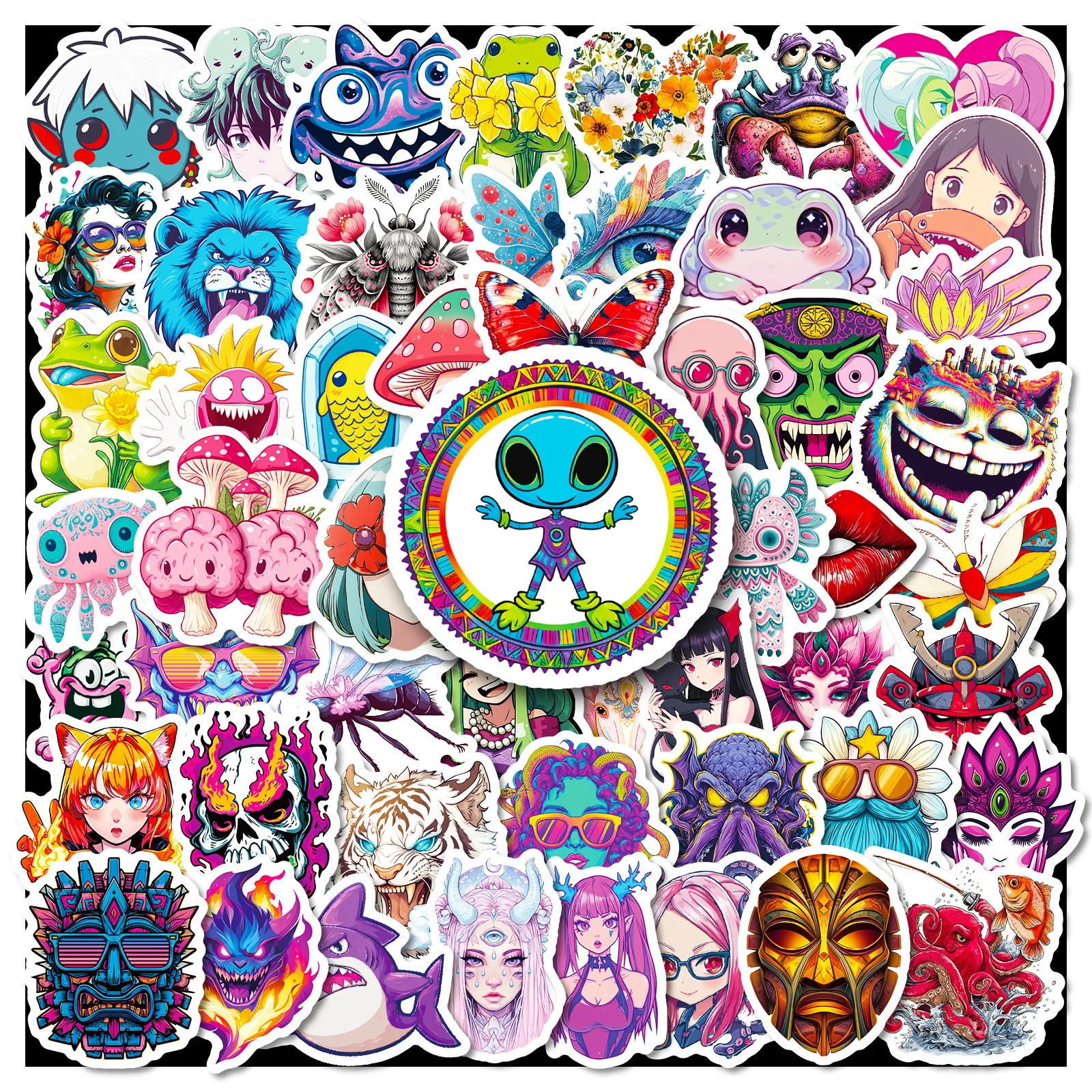 50PCS Mysterious Alien Stickers Color Guitar Decals Musical Instruments DIY Fridge Laptop Guitar Car Bike Music Style
50PCS Mysterious Alien Stickers Color Guitar Decals Musical Instruments DIY Fridge Laptop Guitar Car Bike Music Style