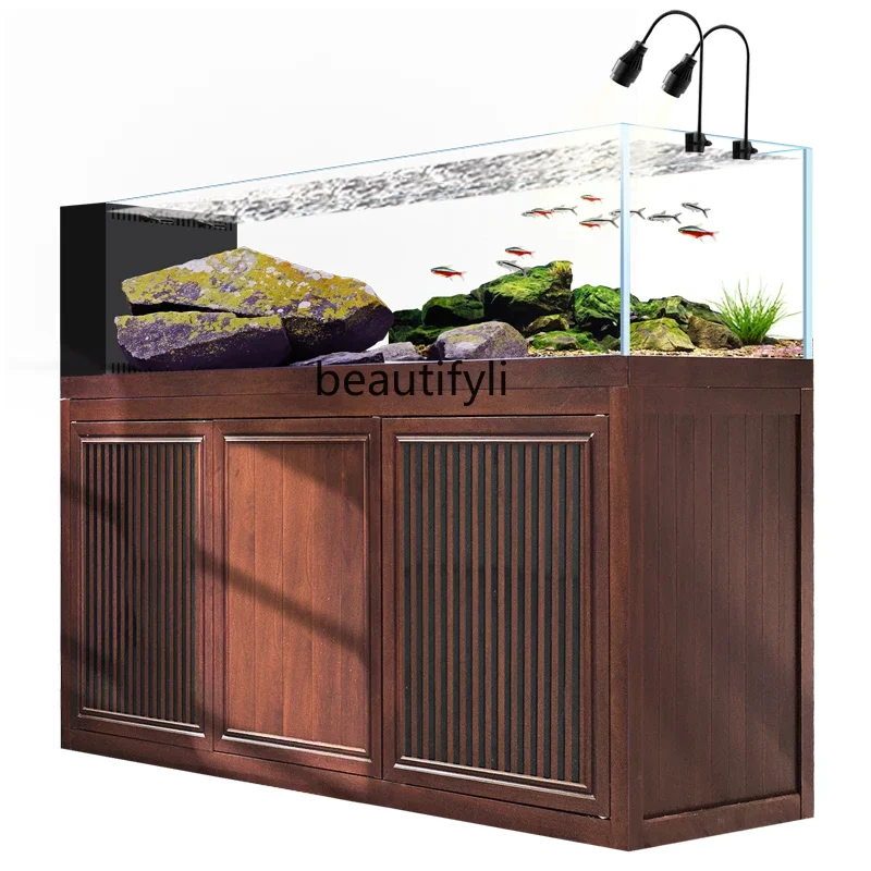 Living room household stream tank side ultra-white glass native landscaping blue tank medium and large bottom filter
Living room household stream tank side ultra-white glass native landscaping blue tank medium and large bottom filter