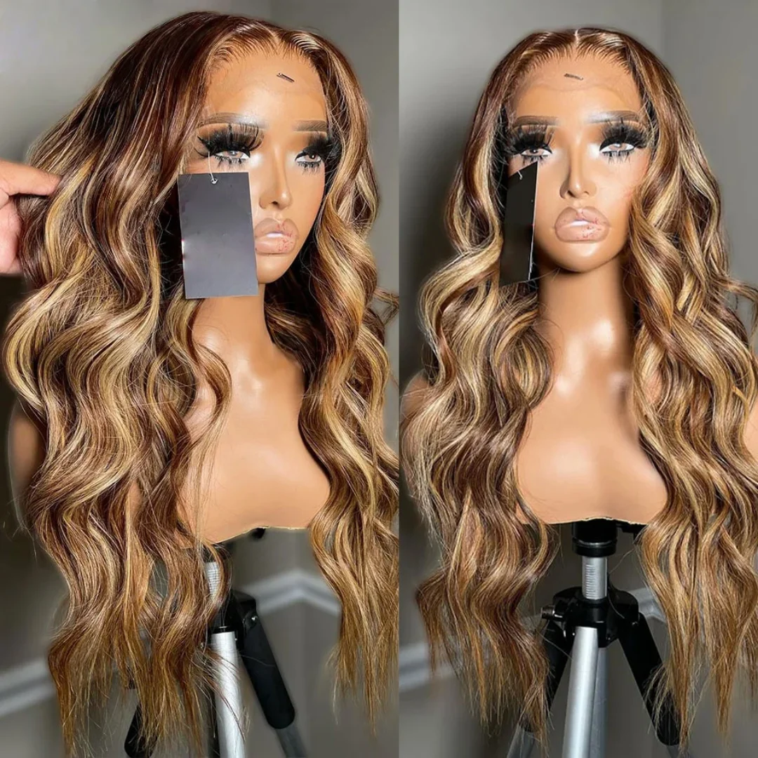 18inch 5*5 Lace Front Hair 100% Human Hair Body Wave Highlight Brown Wig 150 Density with Baby Hair Pre-Plucked Soft Hair Wig
18inch 5*5 Lace Front Hair 100% Human Hair Body Wave Highlight Brown Wig 150 Density with Baby Hair Pre-Plucked Soft Hair Wig