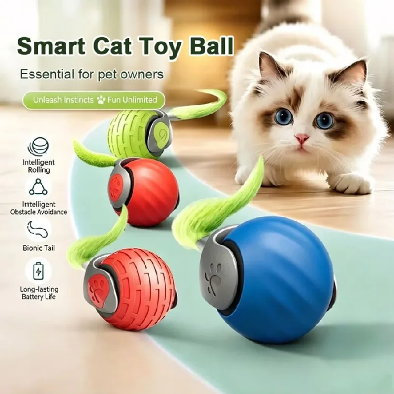 Smart Cat Toys Ball Automatic Interactive Pets Electric Rolling Teaser USB Rechargeable Kitty Moving Bouncing ball Birthday gift
Smart Cat Toys Ball Automatic Interactive Pets Electric Rolling Teaser USB Rechargeable Kitty Moving Bouncing ball Birthday gift