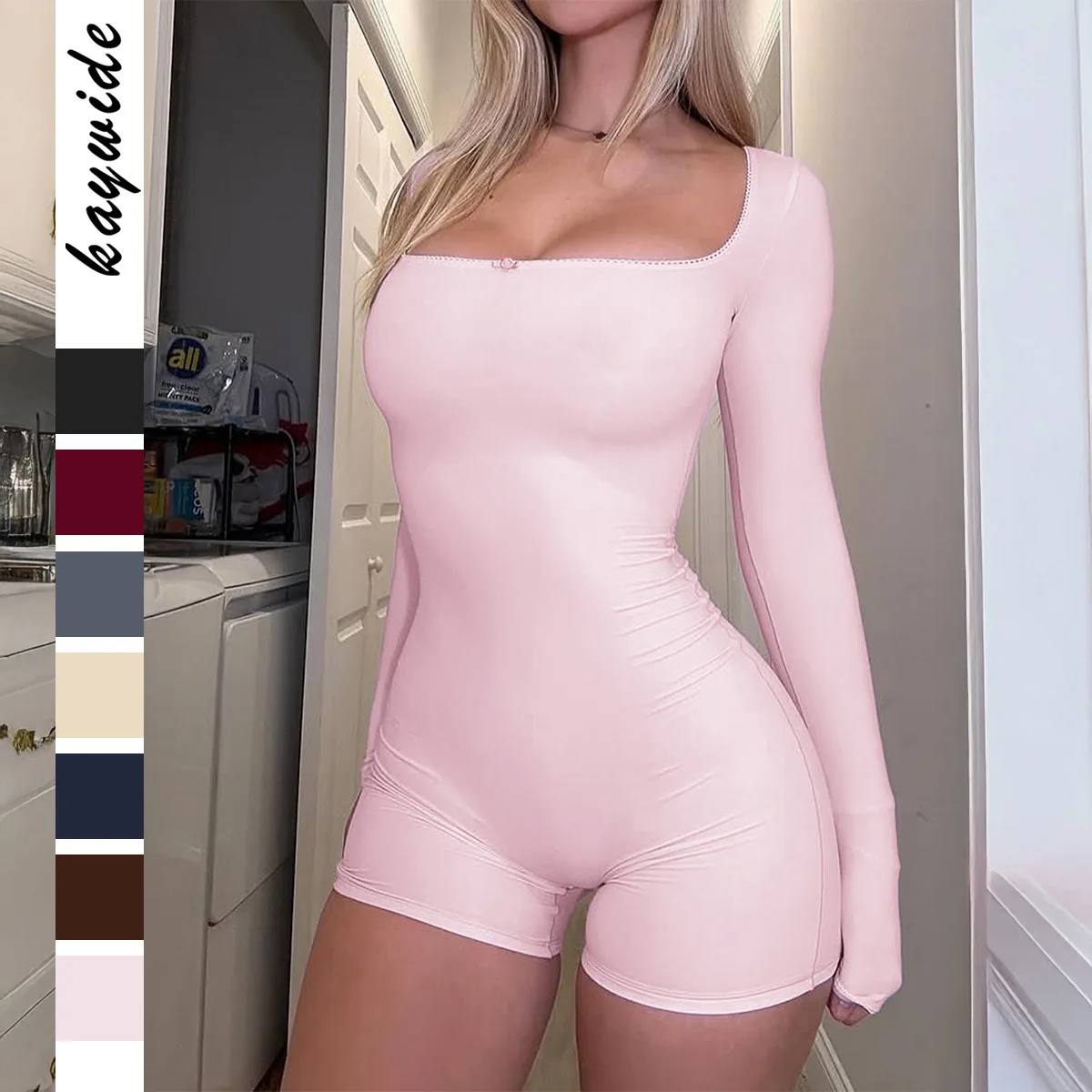2026 Women's INS Yoga Long Sleeve Tight Short Pants Jumpsuit mid Waist Short Length Polyester Fabric Ladies Fashionable One-P...
2026 Women's INS Yoga Long Sleeve Tight Short Pants Jumpsuit mid Waist Short Length Polyester Fabric Ladies Fashionable One-P...