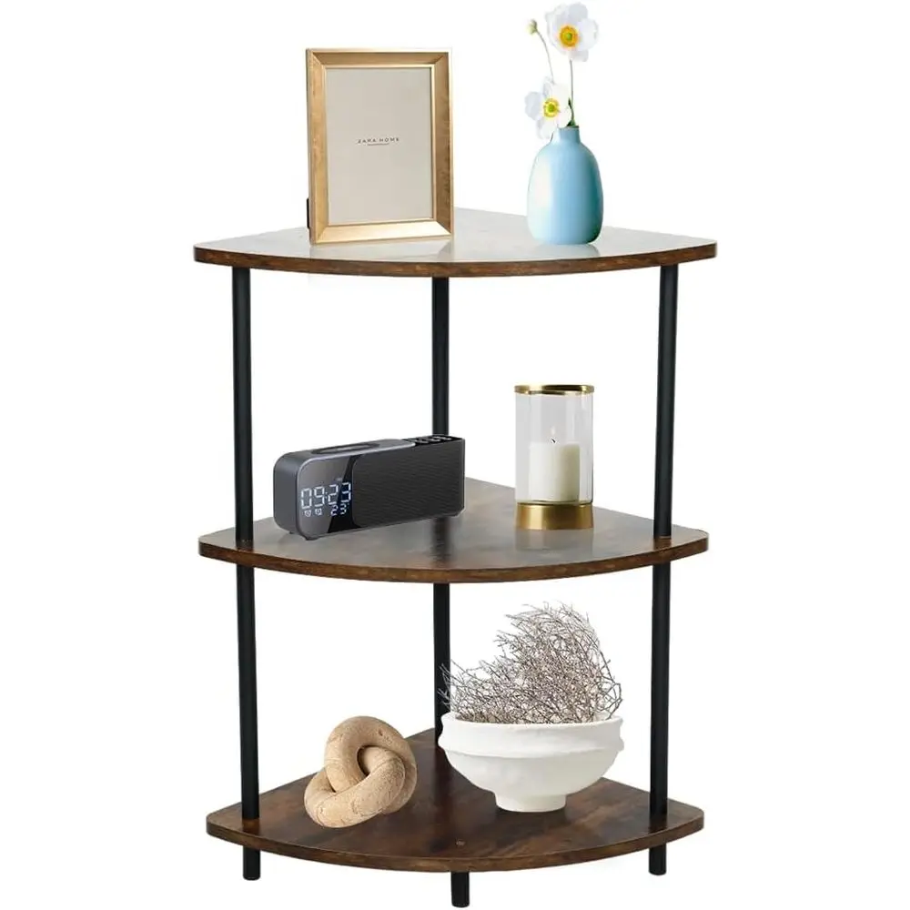 3-Tier L-Shaped Bookshelf Storage Organizer with Metal Frame for Home, Office, Living Room, Kitchen
3-Tier L-Shaped Bookshelf Storage Organizer with Metal Frame for Home, Office, Living Room, Kitchen