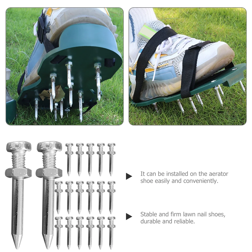 26pcs 42MM Metal Lawn Aerator Nails for Grass Shoes Garden Tools Spike Accessories Soil Pegs Gardening Lawn Care
26pcs 42MM Metal Lawn Aerator Nails for Grass Shoes Garden Tools Spike Accessories Soil Pegs Gardening Lawn Care