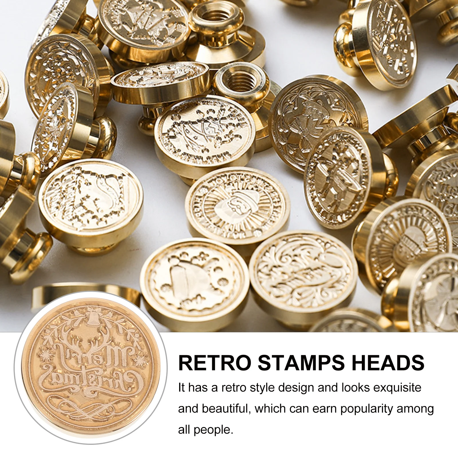 Christmas Wax Seal Copper Style Pattern Heads DIY Decor for Fire Lacquer Scrapbooks Envelopes 
Christmas Wax Seal Copper Style Pattern Heads DIY Decor for Fire Lacquer Scrapbooks Envelopes