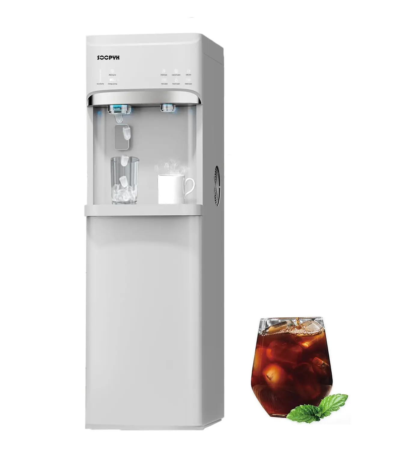 Self Clean Bottom Load Water Cooler Dispenser Built-in Ice Maker for 5 Gallon 3 Temperature Settings 22lbs Daily, Customized
Self Clean Bottom Load Water Cooler Dispenser Built-in Ice Maker for 5 Gallon 3 Temperature Settings 22lbs Daily, Customized