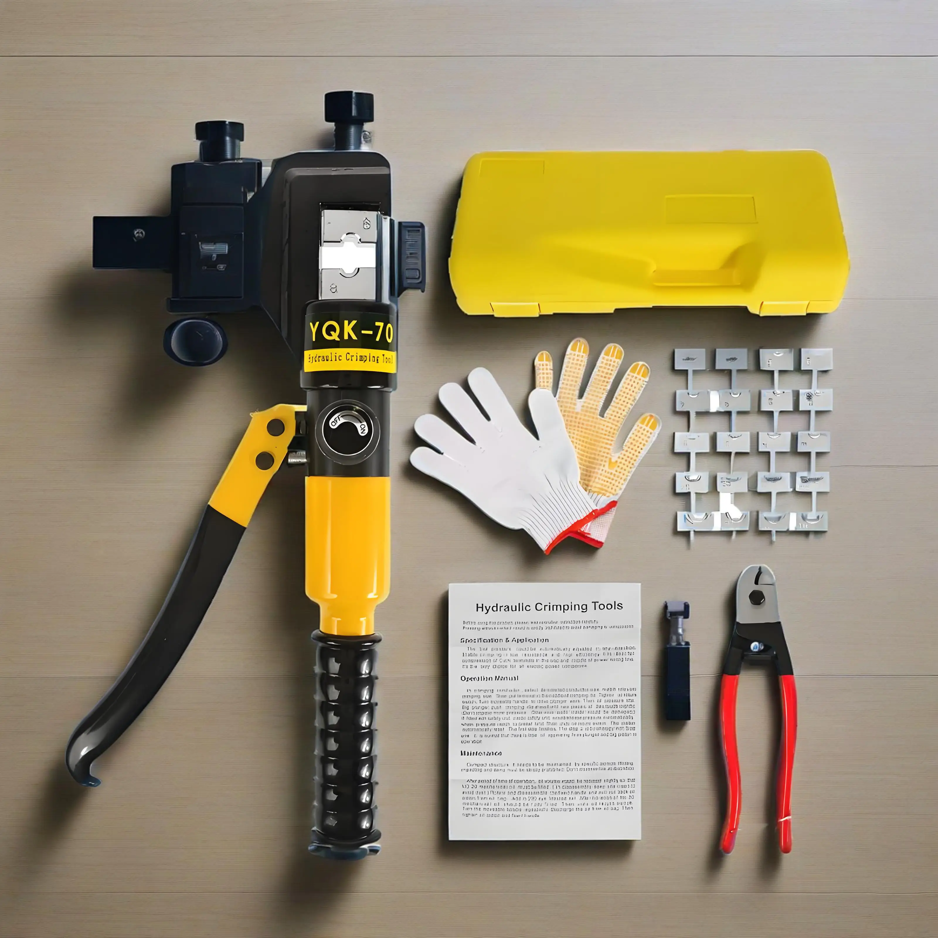 Hydraulic Clamp 4 6 10 16 25 35 50 70mm² Home Hydraulic Crimping Tool DIY Cable Wiring Crimping Plier Cordless Hydraulic Press
Hydraulic Clamp 4 6 10 16 25 35 50 70mm² Home Hydraulic Crimping Tool DIY Cable Wiring Crimping Plier Cordless Hydraulic Press