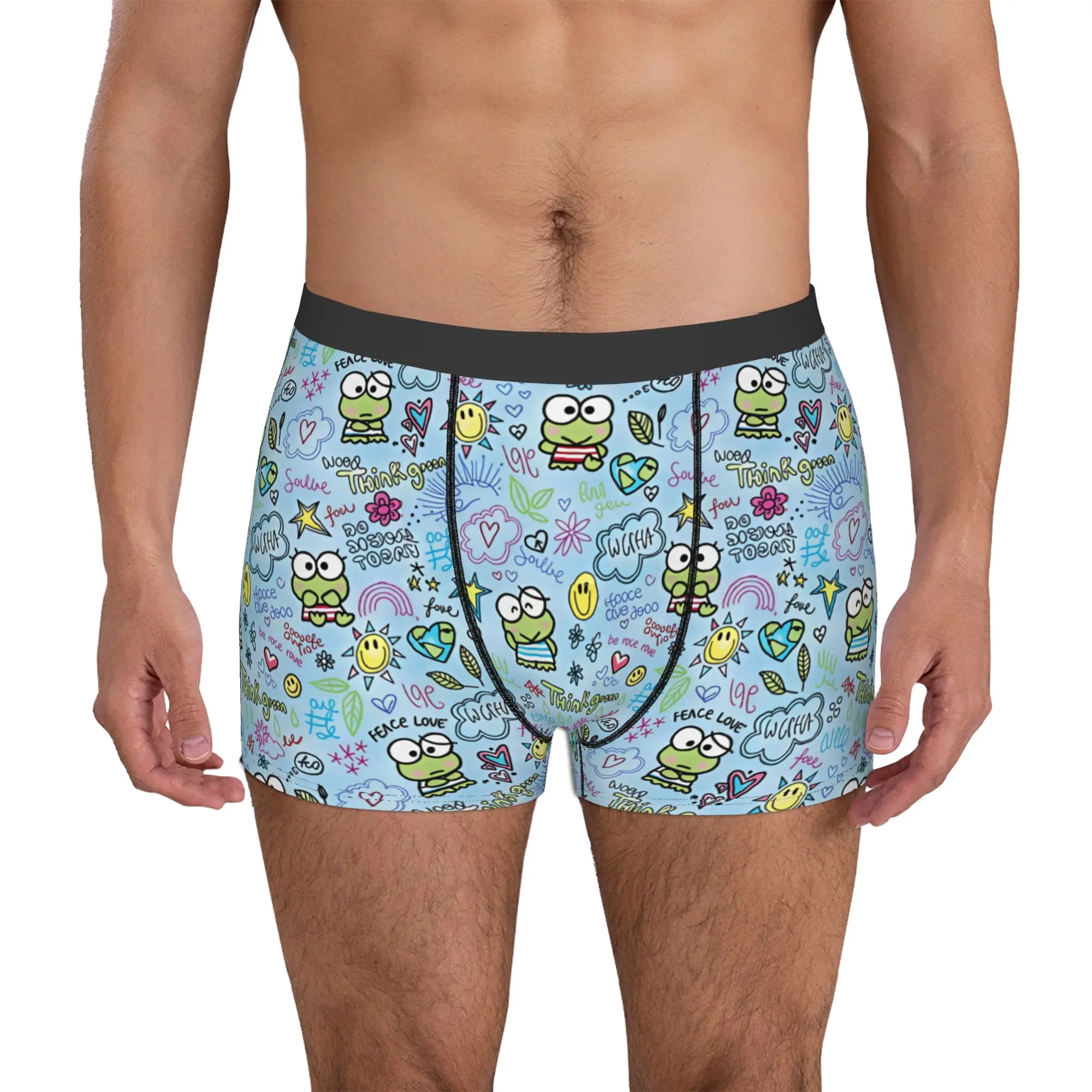 Fashion Cartoon Kero Kero Keroppi Anime Boxers Shorts Panties Male Underpants Breathable Briefs Underwear
Fashion Cartoon Kero Kero Keroppi Anime Boxers Shorts Panties Male Underpants Breathable Briefs Underwear