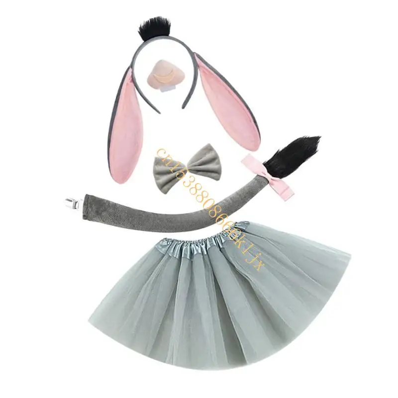 Donkey Animal Costume Accessories Donkey Headband Tail Bowtie Skirt for Kid Boy Girl Teen Role Playing Halloween Cosplay 066C
Donkey Animal Costume Accessories Donkey Headband Tail Bowtie Skirt for Kid Boy Girl Teen Role Playing Halloween Cosplay 066C