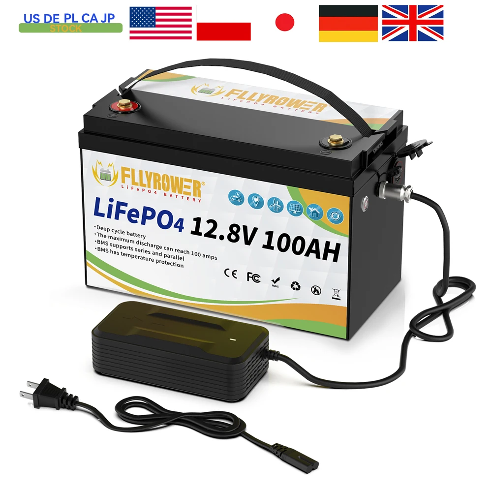 LiFePO4 Lithium Battery 12V 100Ah BMS100A 8000+ Cycles Lithium Battery Pack For RV Trolling Motor Solar Off-Road Off-grid Solar
LiFePO4 Lithium Battery 12V 100Ah BMS100A 8000+ Cycles Lithium Battery Pack For RV Trolling Motor Solar Off-Road Off-grid Solar