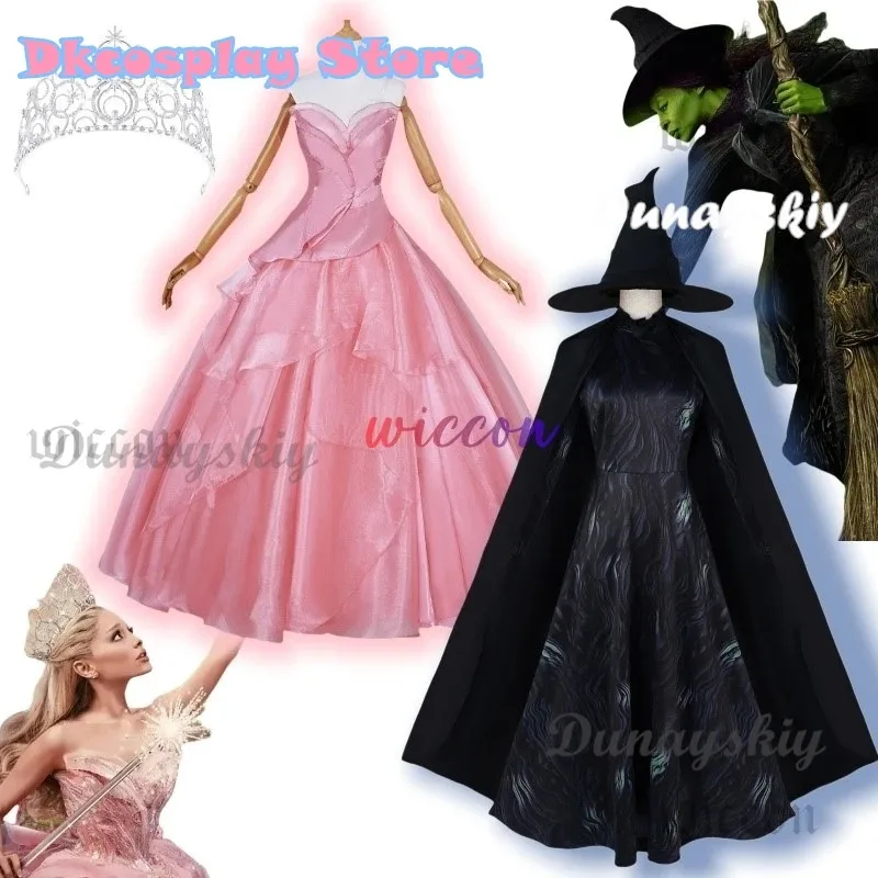 Wicked Glinda Cosplay Costume Disguise Elphaba Cosplay Women Pink Dress Crown Halloween Carnival Party Outfits Suit FilmStyle
Wicked Glinda Cosplay Costume Disguise Elphaba Cosplay Women Pink Dress Crown Halloween Carnival Party Outfits Suit FilmStyle