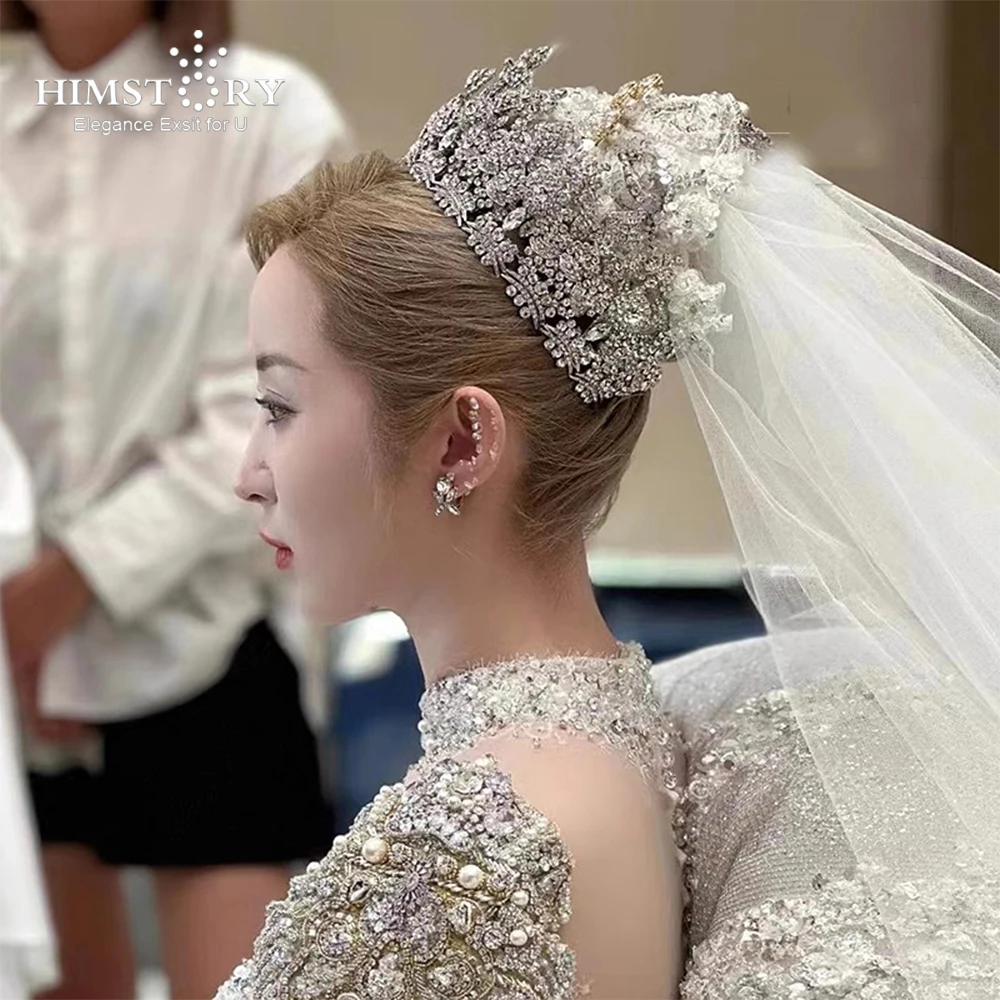HIMSTORY Princess Elegant Wedding Bridal Hair Jewelry Tiaras And Crowns Women Headpiece Accessories
HIMSTORY Princess Elegant Wedding Bridal Hair Jewelry Tiaras And Crowns Women Headpiece Accessories