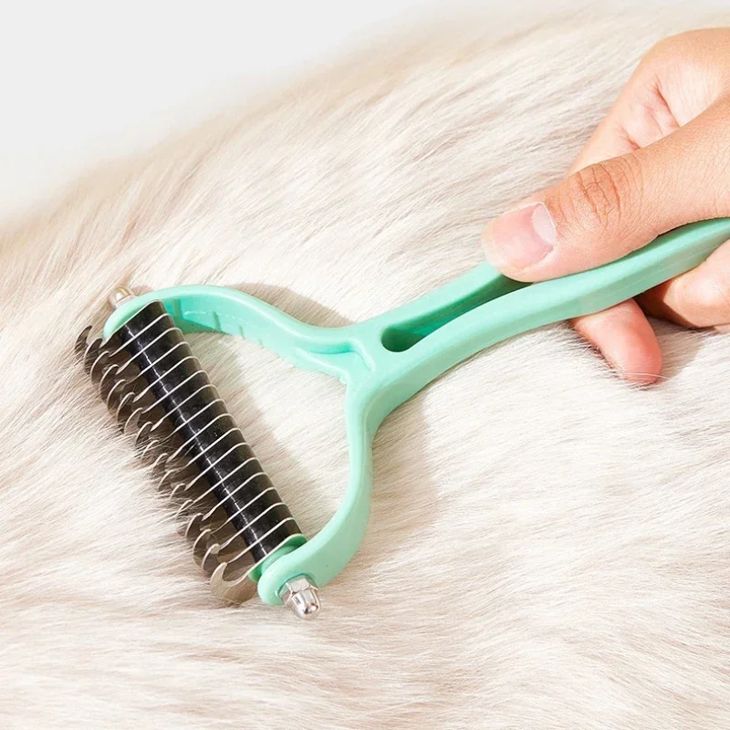 Cat brush Cat Fur Knot Cutter Pets Hair Removal Comb Dog Grooming Shedding Tools Double sided Stainless Brush Pet Products Dog
Cat brush Cat Fur Knot Cutter Pets Hair Removal Comb Dog Grooming Shedding Tools Double sided Stainless Brush Pet Products Dog