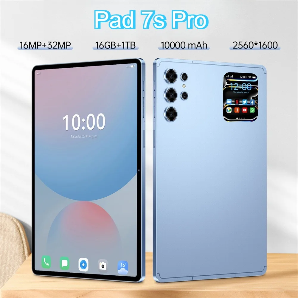 Оригинальный планшет Pad 7s Pro, 10,1 дюйма, Android, 16 ГБ + 1 ТБ, Snapdragon 870 Tab, 10000 мАч, планшеты, 4G, 5G, с двумя SIM-картами, WIFI, детский планшетный ПК
Оригинальный планшет Pad 7s Pro, 10,1 дюйма, Android, 16 ГБ + 1 ТБ, Snapdragon 870 Tab, 10000 мАч, планшеты, 4G, 5G, с двумя SIM-картами, WIFI, детский планшетный ПК