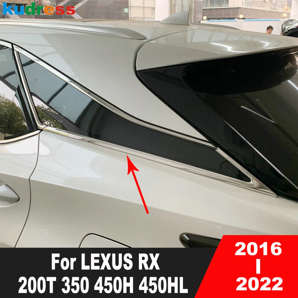 Накладка на задний спойлер для LEXUS RX 200T 350 450H 450HL 2016-2021 2022, молдинговые декоративные полосы из нержавеющей стали, автомобильные аксессуары 
Накладка на задний спойлер для LEXUS RX 200T 350 450H 450HL 2016-2021 2022, молдинговые декоративные полосы из нержавеющей стали, автомобильные аксессуары