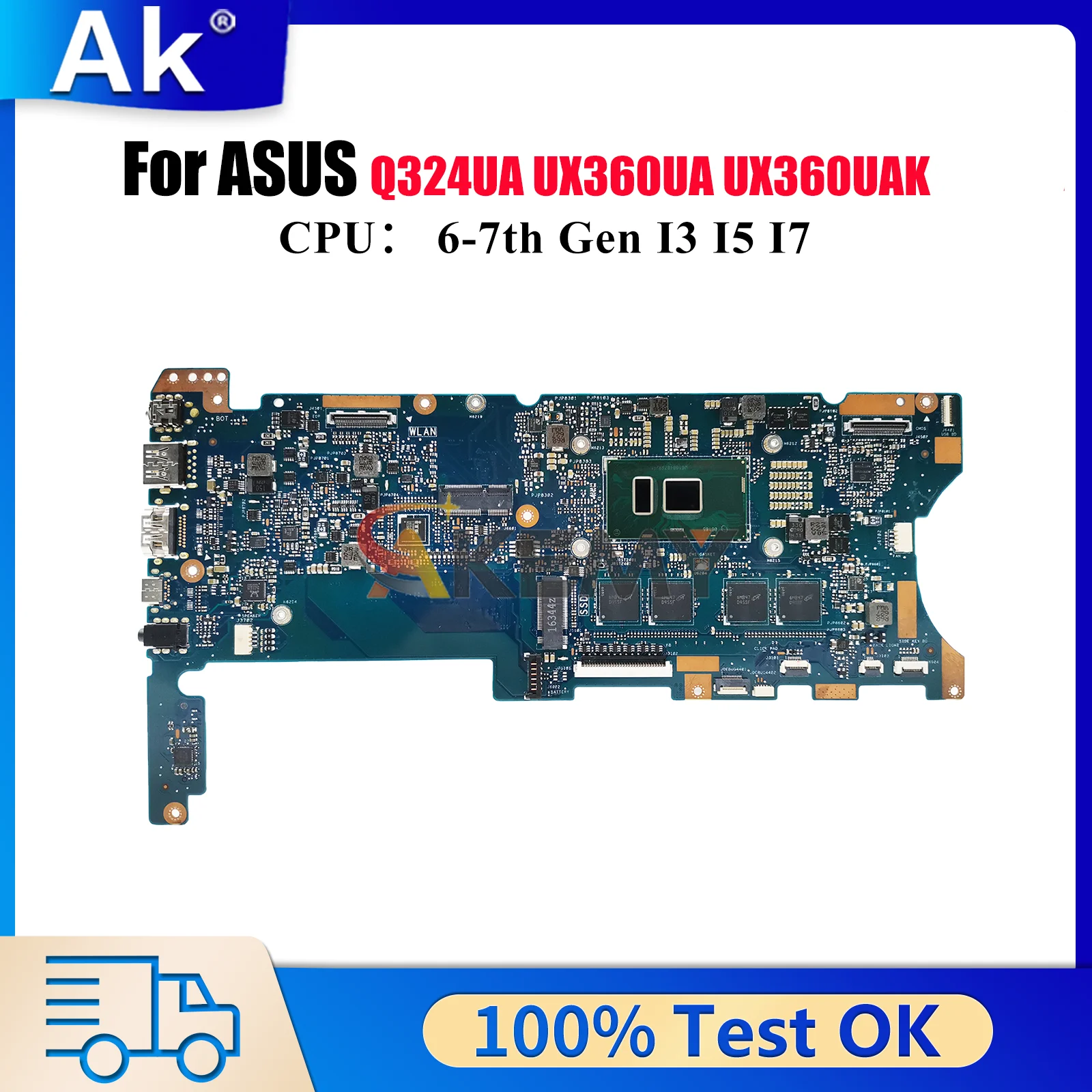 UX360UA Laptop Motherboard For ASUS ZenBook UX360UAK UX360UA UX360U Q324UA Notebook Mainboard W/ I3 I5 I7 CPU tests OK fast ship
UX360UA Laptop Motherboard For ASUS ZenBook UX360UAK UX360UA UX360U Q324UA Notebook Mainboard W/ I3 I5 I7 CPU tests OK fast ship