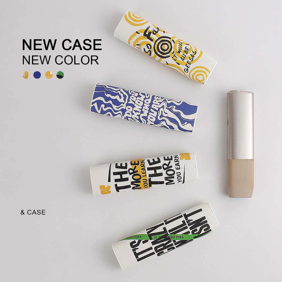 PU leather protective case is suitable for ILUMA ONE and features a letter pattern to protect the electronic cigarette accessory
PU leather protective case is suitable for ILUMA ONE and features a letter pattern to protect the electronic cigarette accessory