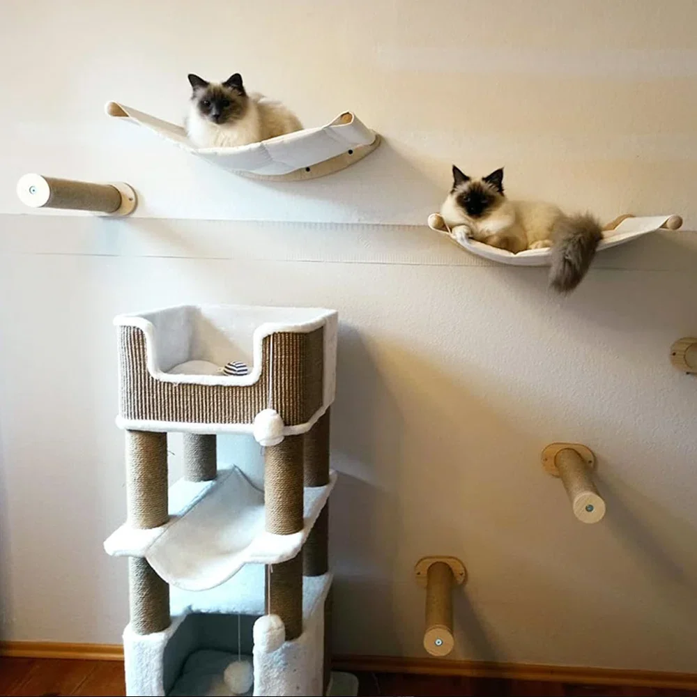 Настенная износостойкая доска для когтей для кошек, компактный деревянный гамак, набор для активного отдыха и отдыха питомца
Настенная износостойкая доска для когтей для кошек, компактный деревянный гамак, набор для активного отдыха и отдыха питомца