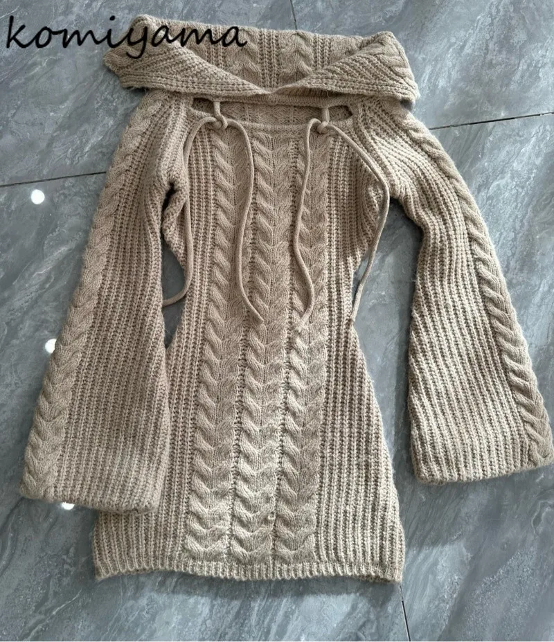 Twist Knit Outerwears Slash Neck Off Shoulder Sweater Bandage Bow Sueter Japan Pure Desire Style Ropa Mujer Tops Pull Femmes
Twist Knit Outerwears Slash Neck Off Shoulder Sweater Bandage Bow Sueter Japan Pure Desire Style Ropa Mujer Tops Pull Femmes