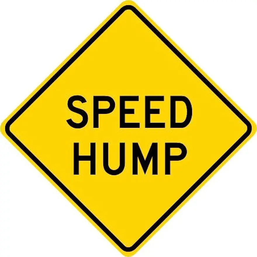 Speed Hump Road Warning Street Sign Plaques and Signs Outdoor Aluminum Metal Sign 12X12 Inches
Speed Hump Road Warning Street Sign Plaques and Signs Outdoor Aluminum Metal Sign 12X12 Inches