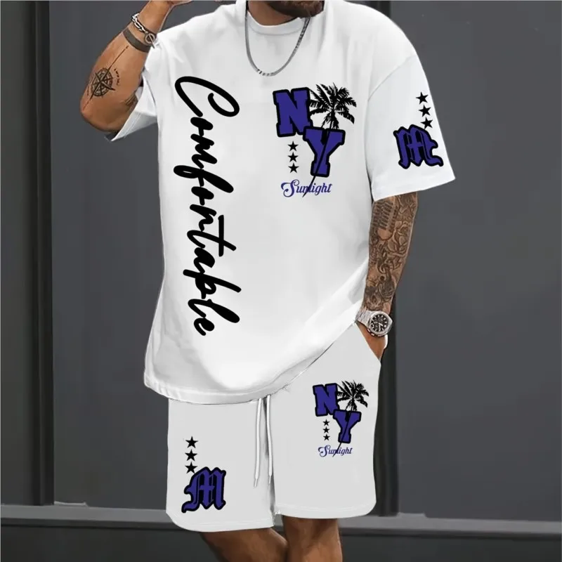 Summer 2025 New Men's Short-sleeved Set 3D Printed Casual And Fashionable 2 Piece Outdoor Wear Suit Ropa Deportiva Hombre
Summer 2025 New Men's Short-sleeved Set 3D Printed Casual And Fashionable 2 Piece Outdoor Wear Suit Ropa Deportiva Hombre