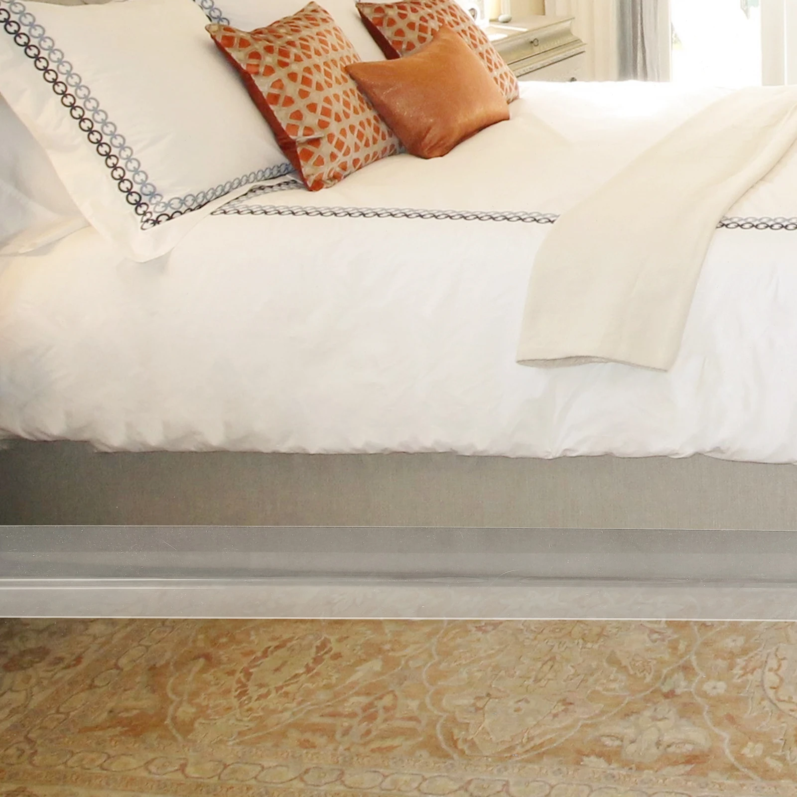 Clear Under Sofa Blocker Furniture Gap Bumper Indoor Home Blocking Board Anti Cat Prevents Items Falling Under 
Clear Under Sofa Blocker Furniture Gap Bumper Indoor Home Blocking Board Anti Cat Prevents Items Falling Under