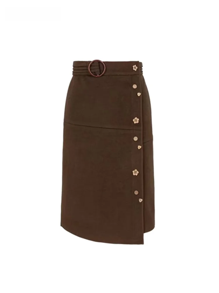 Ретро-юбка миди Flutton: новая зимняя корейская повседневная коричневая юбка-карандаш с высокой талией, облегающая, в корейском стиле
Ретро-юбка миди Flutton: новая зимняя корейская повседневная коричневая юбка-карандаш с высокой талией, облегающая, в корейском стиле