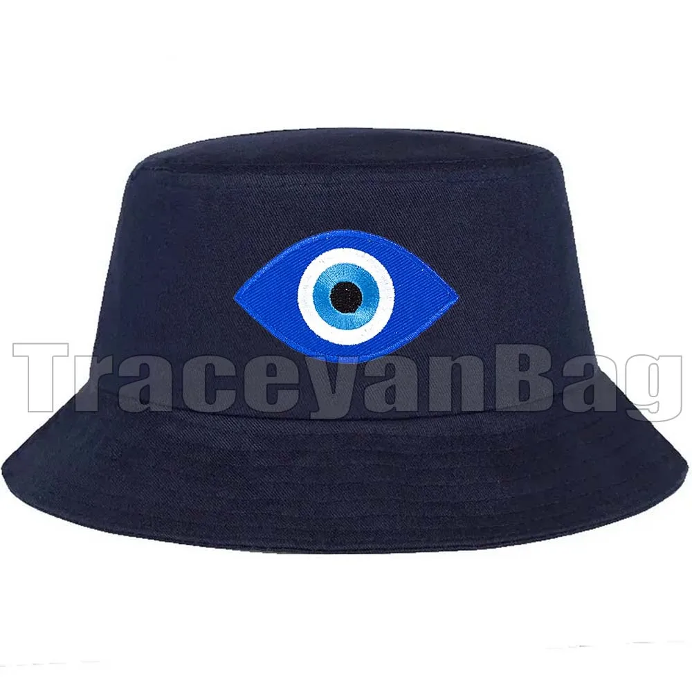 Colorful Evil Eyes Stylish Amulet Blue Nazar Greek Evil Eye Navy Bucket Hats Fishermen Caps Outdoor Casual Men Women Sun Hat
Colorful Evil Eyes Stylish Amulet Blue Nazar Greek Evil Eye Navy Bucket Hats Fishermen Caps Outdoor Casual Men Women Sun Hat